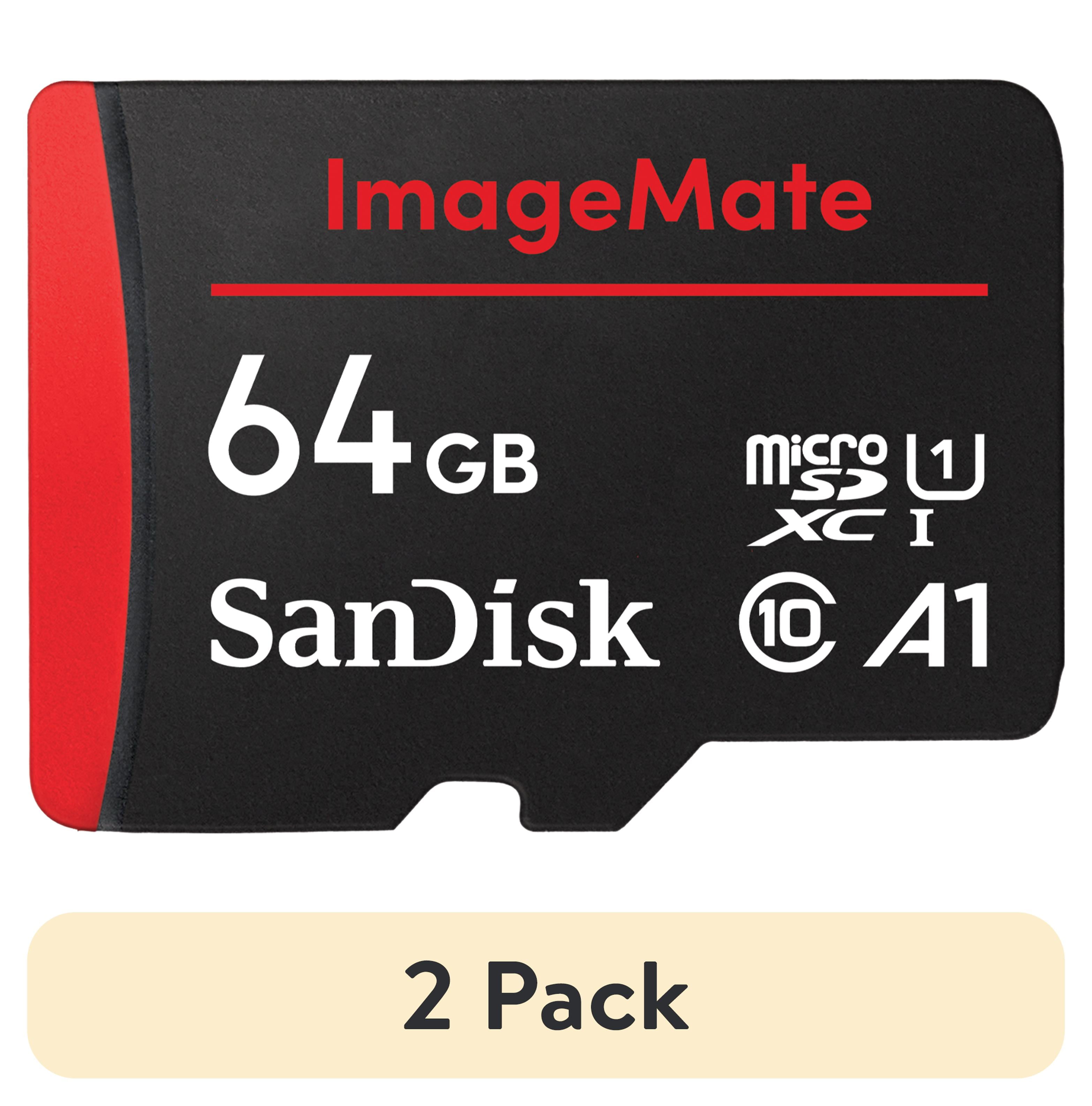 (2 pack) SanDisk 64GB ImageMate microSDXC UHS1 Memory Card 140MB/s