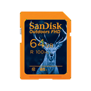 SanDisk 64GB Outdoors FHD microSDXC UHS-I Memory Card Up to 100 MB/s, 2-Pack - SDSDUNR-064G-GN6V2