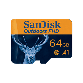 SanDisk 64GB Outdoors FHD microSDXC UHS-I Memory Card with SD Adapter (Up to 150 MB/s), 2-Pack - SDSQXAH-064G-GN6VT