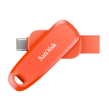 SanDisk 64GB Phone Drive for Android, USB Type-C and Type-A Flash Drive, Nasturium Orange - SDDDC6-064G-G46NO