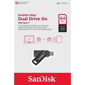 SanDisk 64GB Ultra Dual Drive Go USB Type-C Flash Drive - SDDDC3-064G-AW46