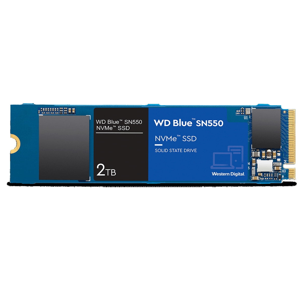 WD Blue SN550 2TB NVMe SSD 健康100% WD Blue SN550 2TB NVMe PCIe 3.0 x4 M.2 Internal SSD - Walmart.com