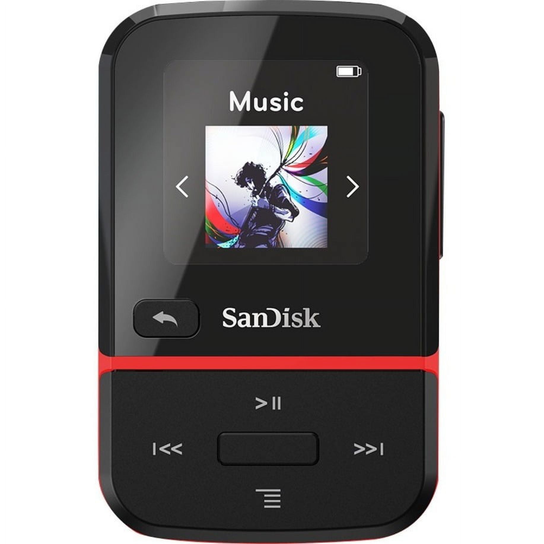 SanDisk Clip Sport Go Bluetooth 16GB MP3 Player, Red
