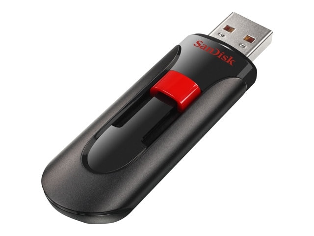 SanDisk Cruzer Glide 32 GB USB 2.0 Flash Drive - Black, Red - image 1 of 9