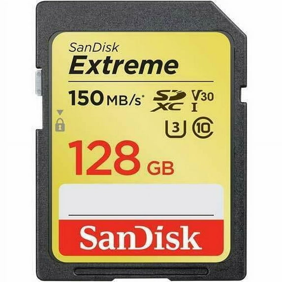 SanDisk - Extreme 128GB SDXC UHS-I Memory Card