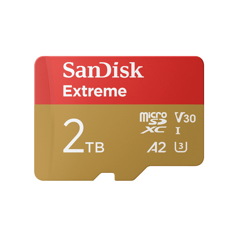 SanDisk Extreme 2TB microSDカード SanDisk, microSDXC Memory Card, 2TB Extreme, Up to 190MBPs