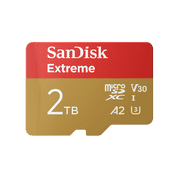 2TB SANDISK Extreme microSDXC UHS-I Memory Card Up to 190 MBPs - SDSQXAV-2T00-GN6MA