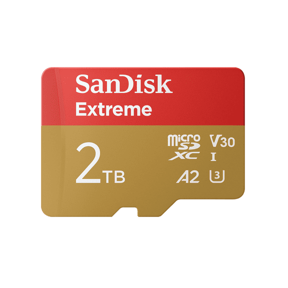 SanDisk 2TB Extreme microSDXC UHS-I Memory Card (Up to 190 MBPs) - SDSQXAV-2T00-GN6MA