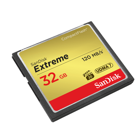 SanDisk Extreme 32GB CompactFlash Memory Card - SDCFXS-032G-A46
