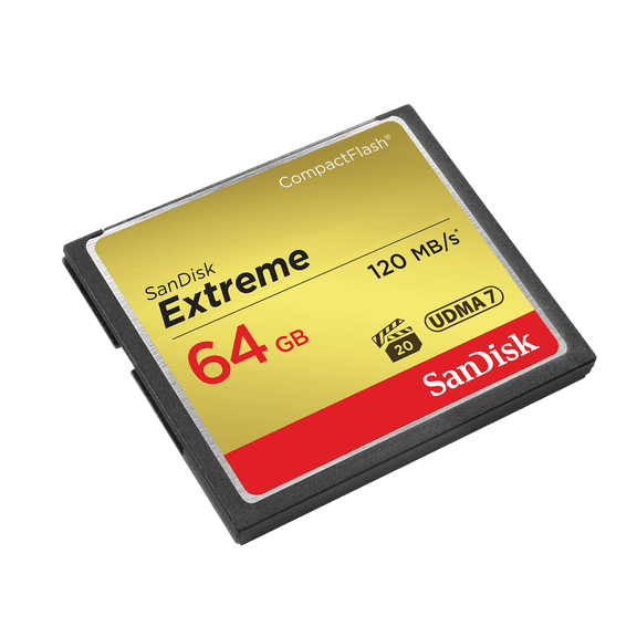 SanDisk Extreme 64GB CompactFlash Memory Card - SDCFXSB-064G-G46