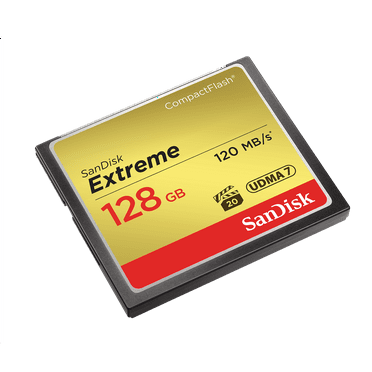 SanDisk Extreme 128GB CompactFlash Memory Card - SDCFXS-128G-A46