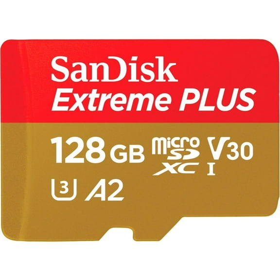SanDisk Extreme PLUS 128 GB Class 3/UHS-I (U3) V30 microSDXC - 1 Pack