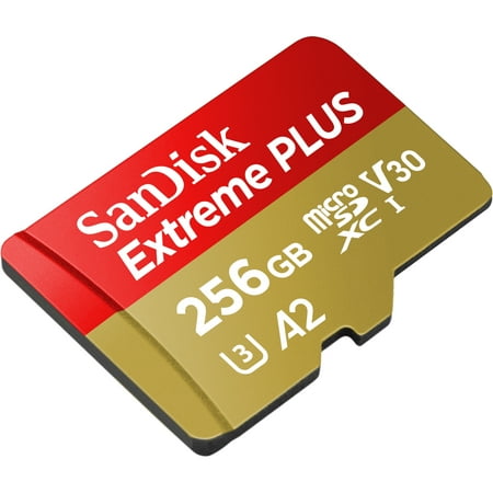 SanDisk - Extreme PLUS 256GB microSDXC UHS-I Memory Card