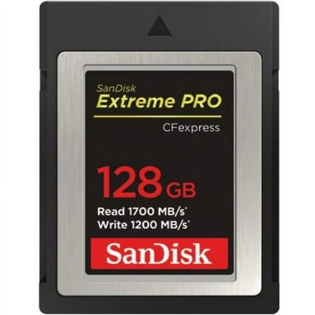 SanDisk - 128GB Extreme PRO CFexpress Memory Card