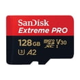 thumbnail image 1 of SanDisk 128GB Extreme Pro microSD UHS-I Memory Card - SDSQXCD-128G-GN6MA, 1 of 2