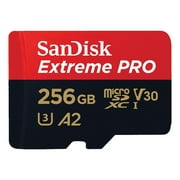 SanDisk 256GB Extreme Pro microSDXC UHS-I Memory Card - SDSQXCD-256G-GN6MA