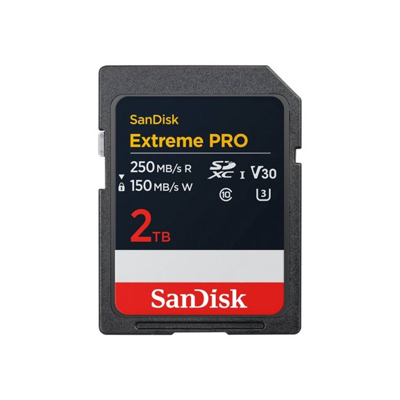 Sandisk NEW! 2TB Extreme PRO SD UHS-I V30 Memory Card, Up to 250MB/s Read (New 2026)