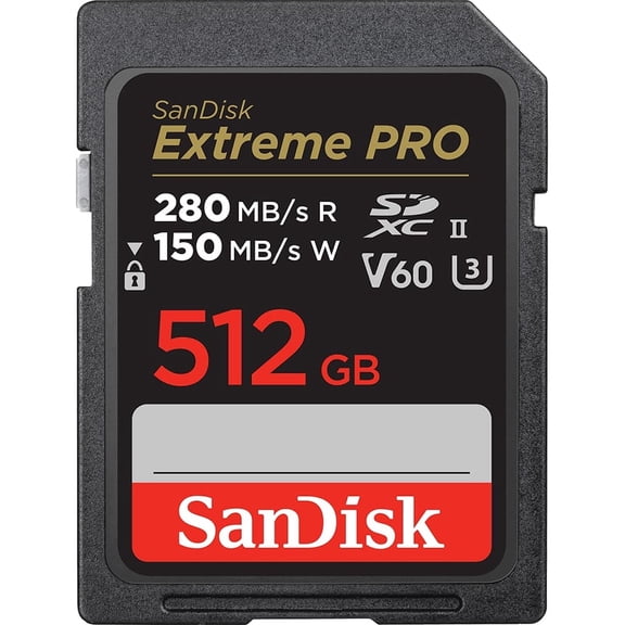 Sandisk Extreme PRO SD UHS-II Memory Card, V60 - 512GB