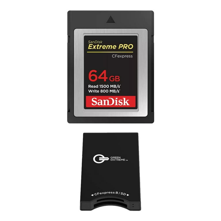 SanDisk Extreme PRO 64GB CFexpress Type-B Memory Card, Bundle with