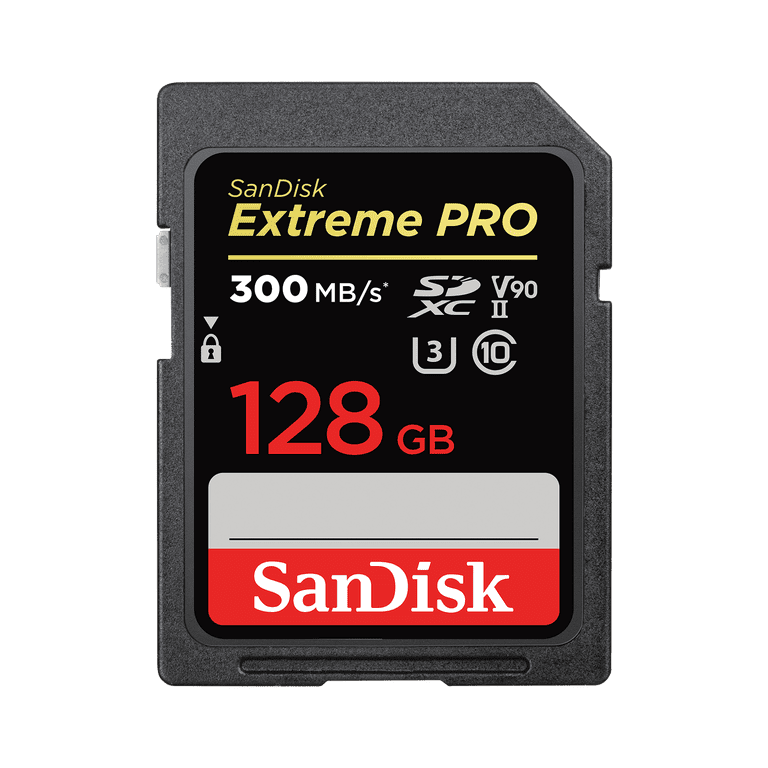 SanDisk 128GB Extreme PRO SDXC UHS-II Memory Card, 300MB/s Read