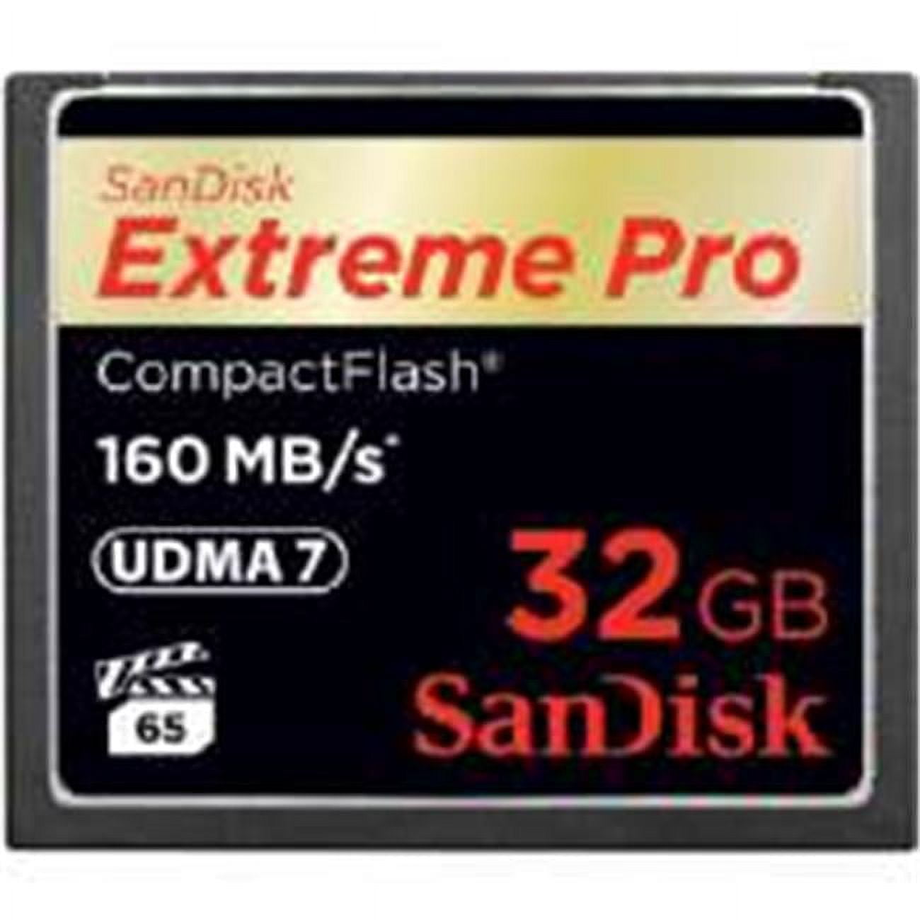Carte mémoire SANDISK CompactFlash Extreme - 32Go - 120 85 Mbsec