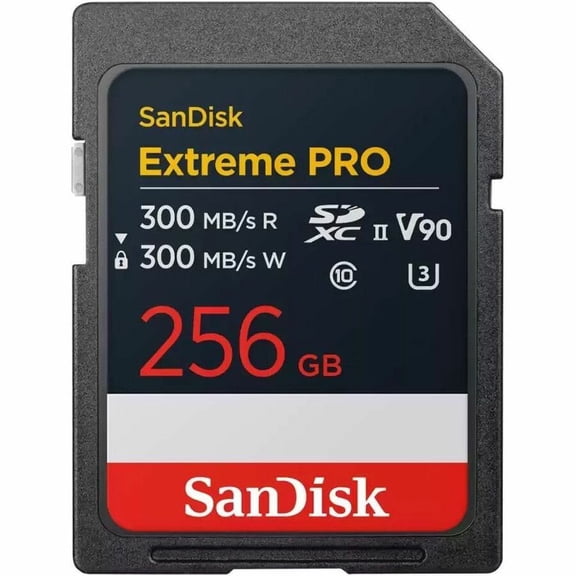 SanDisk Extreme PRO SDSDXDM-256G-GN4IN 256 GB Class 10/UHS-II (U3) V90 SDXC, 1
