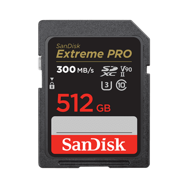 SanDisk 512GB Extreme PRO SDXC UHS-Il Memory Card - SDSDXDK-512G-GN4IN