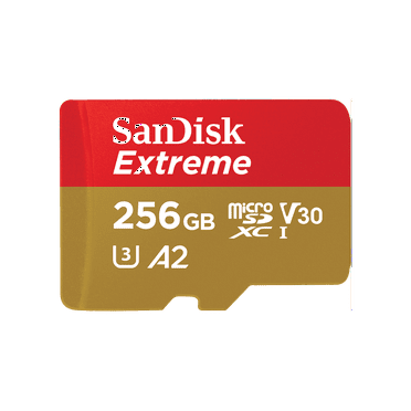 SanDisk 256GB Extreme microSDXC UHS-I Memory Card (Up to 160 MBPs) - SDSQXAV-256G-AN6MA