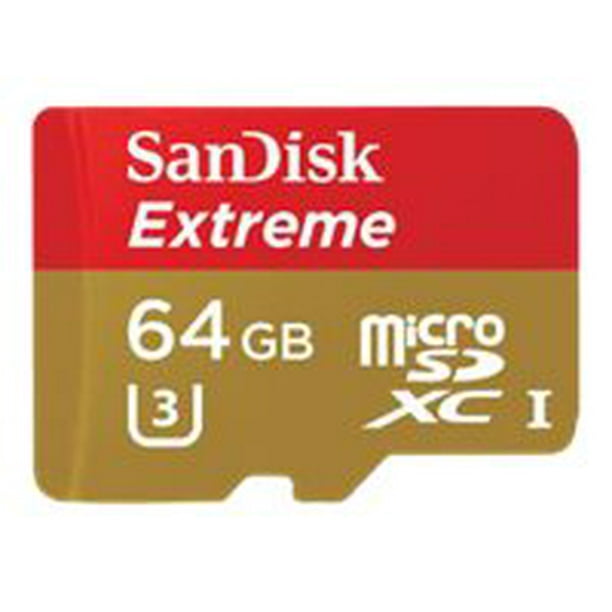 SanDisk Extreme microSDHC 64GB UHS U3 Memory Card