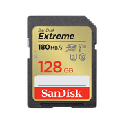 SanDisk 128GB Extreme 180MB/s SD UHS-I Memory Card - SDSDXVA-128G-GNCIN