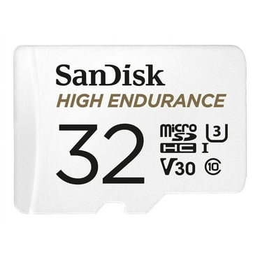 SanDisk High Endurance - Flash memory card (microSDHC to SD adapter included) - 32 GB - Video Class V30 / UHS-I U3 / Class10 - microSDHC UHS-I