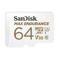 thumbnail image 1 of SanDisk MAX ENDURANCE UHS-I Class 10 MicroSDXC 64GB Memory Card with 100MBPS Read Speed and 40MBPS Write Speed for Home Security and Dash Cameras, 1 of 2