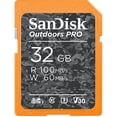 thumbnail image 1 of SanDisk 32GB Outdoors Pro Memory Card, 2 Pack, SD 4K UHS-I, U3 Card - SDSDXWT-032G-AW6V2, 1 of 6