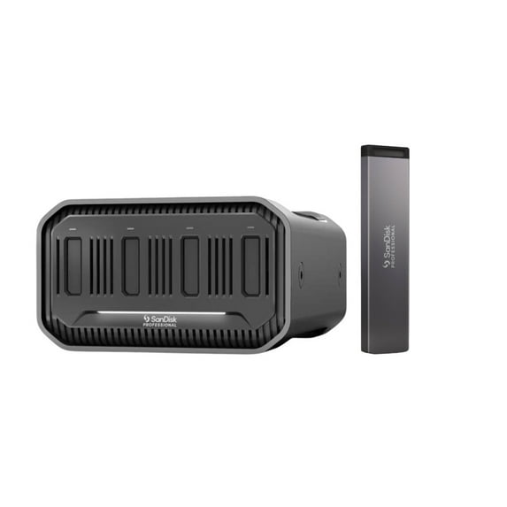 SanDisk Professional 16 TB PRO-Blade Station with SanDisk PRO-BLADE SSD Mag 4TB