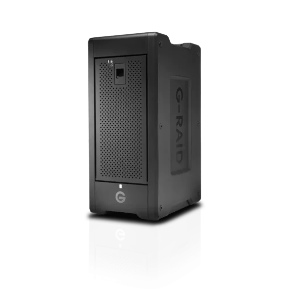 SanDisk Professional 160TB G-RAID SHUTTLE 8 transportable 8-bay hardware RAID solution with Thunderbolt 3 (40Gbps) and USB-C (10Gbps), 3.5" External Hard Drive HDD, 7200 RPM - SDPH48H-160T-NBAAB
