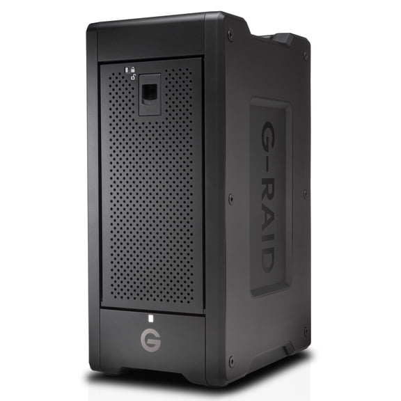 SanDisk Professional 192TB G-RAID SHUTTLE 8 transportable 8-bay hardware RAID solution with Thunderbolt 3 (40Gbps) and USB-C (10Gbps), 3.5" External Hard Drive HDD, 7200 RPM - SDPH48H-192T-NBAAB