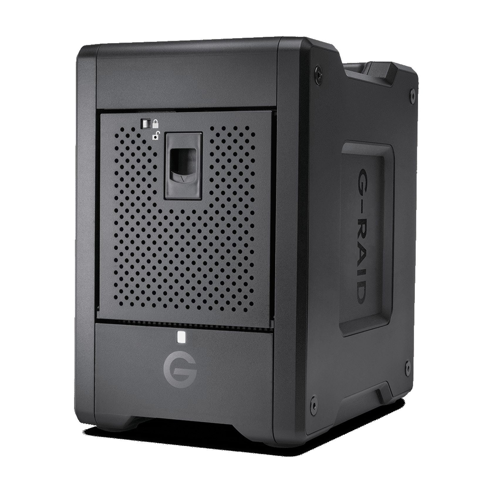 SanDisk Professional 24TB G-RAID SHUTTLE 4 transportable 4-bay hardware RAID solution with Thunderbolt 3 (40Gbps) and USB-C (10Gbps), 3.5" External Hard Drive HDD, 7200 RPM - SDPH34H-024T-NBAAB