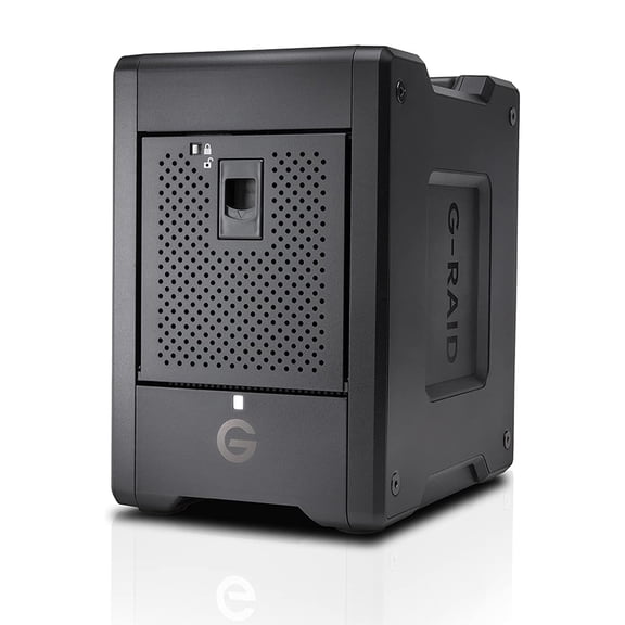 SanDisk Professional G-RAID Shuttle 4-Bay Thunderbolt 3 and USB-C RAID Array with 96TB (4x 24TB) Removable HDD
