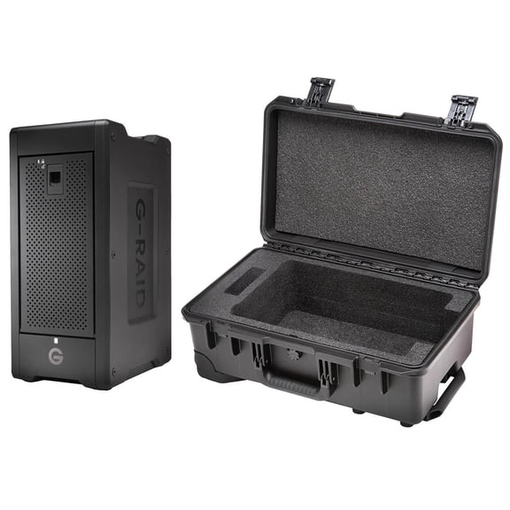 G-Drive Pelican iM2500 Storm Carry-On Case for G-RAID Shuttle 8 Raid Array with 208TB G-RAID SHUTTLE