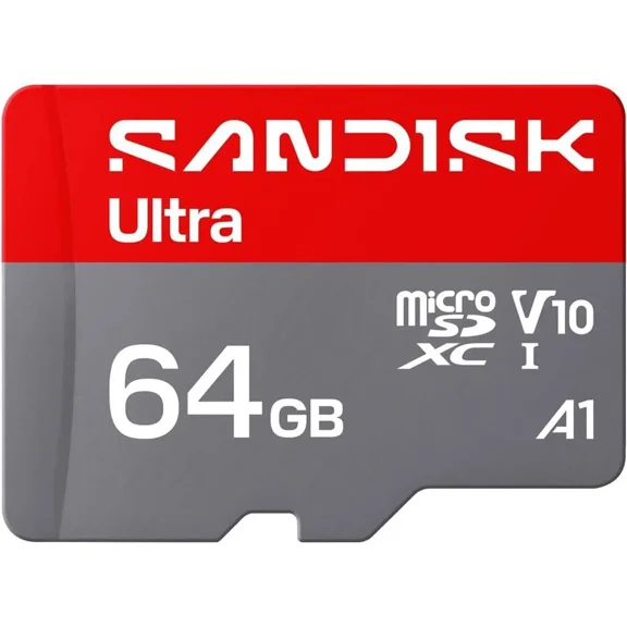 SanDisk Ultra 64GB MicroSD Memory Card Model SDSQUJQ-064G-GZ6MA
