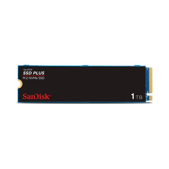 SanDisk 1TB SSD PLUS M.2 NVMe PCIe Gen 3.0, Internal Solid State Drive - SDSSDA3N-1T00-G26