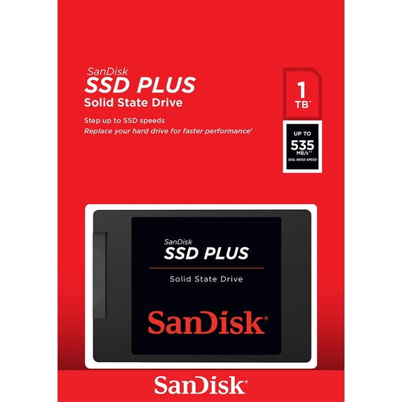 SanDisk SSD PLUS Solid State Drive 1TB - Black