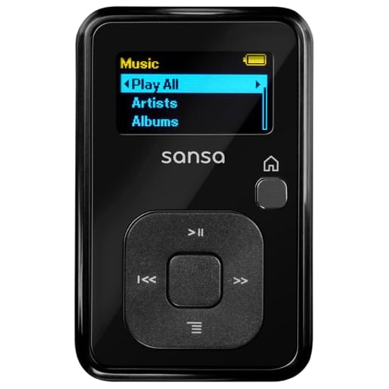 SanDisk Sansa Clip 4GB MP3 Player with Voice Recorder, Black