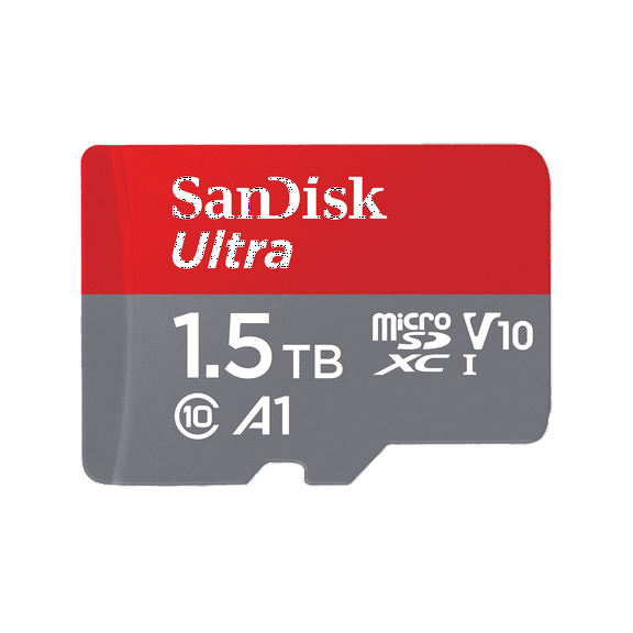 SanDisk 1.5TB Ultra microSDXC UHS-I Memory Card with SD Adapter (Up to 150 MB/s) - SDSQUAC-1T50-GN6MA