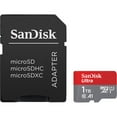 thumbnail image 1 of SanDisk 1TB Ultra UHS-I microSDXC Memory Card with SD Adapter (Up to 120 MBP/s) - SDSQUA4-1T00-AN6MA, 1 of 4
