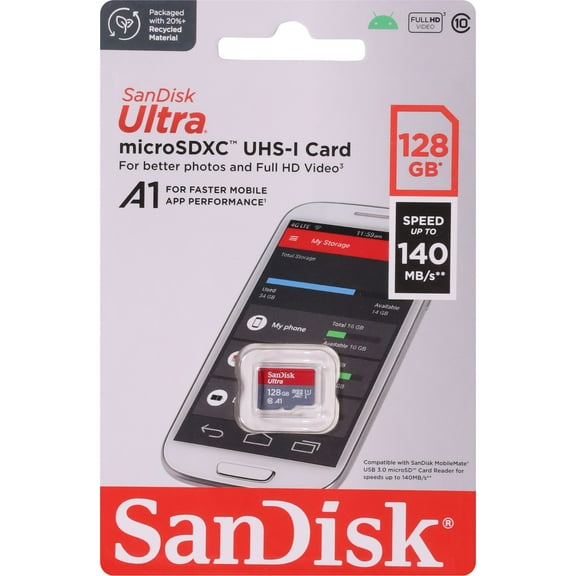 SanDisk Ultra 128 GB Class 10/UHS-I (U1) microSDXC