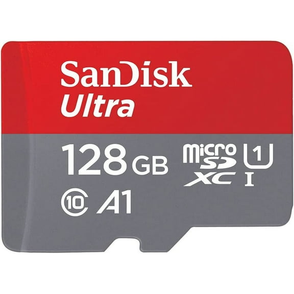 SanDisk Ultra 128GB Micro SDXC Flash Memory Card with Adapter