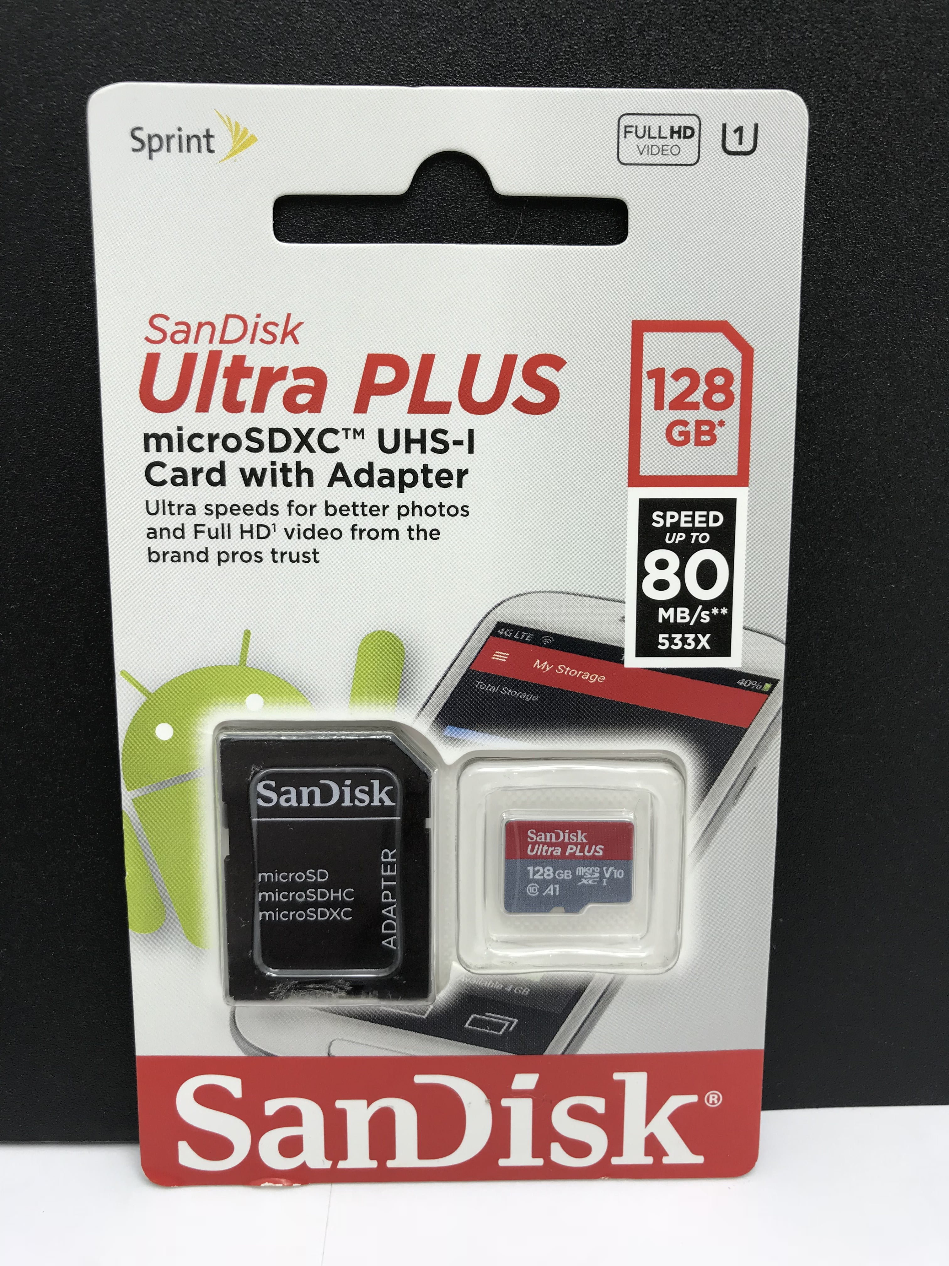  SanDisk 128GB Ultra® microSDXC 120MB/s A1 Class 10 UHS-I :  Electronics