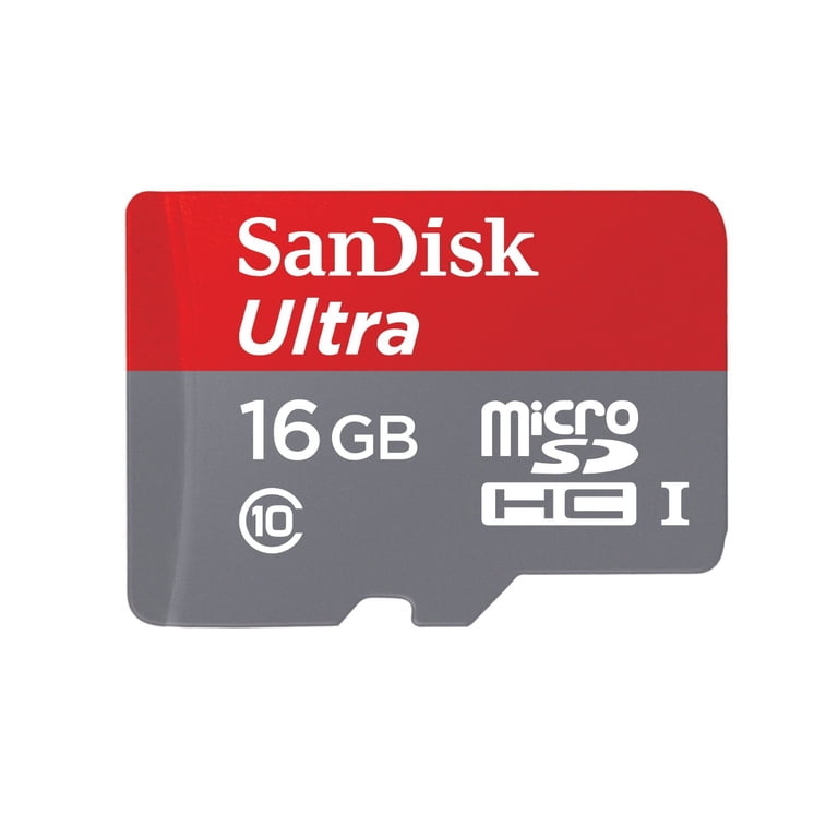 SanDisk Ultra 16GB MicroSDHC Card, UHS-I, Class 10, Full HD Video