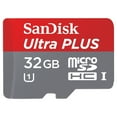 thumbnail image 1 of SanDisk Ultra 32GB UHS-I/Class 10 Micro SDHC Memory Card With Adapter- SDSDQUAN-032G-G4A, 1 of 3